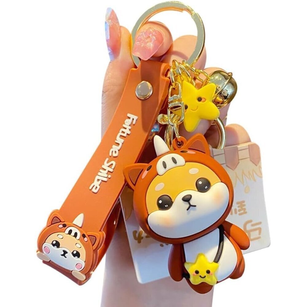 ✨ Bonici Keychain Women Orange Cute Kawaii Creative Lucky Animals Valentine Gift